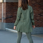 صورة Not So Basic Olive Green Long Jacket
