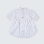 Picture of Tiya White Patterned Dress For Girls