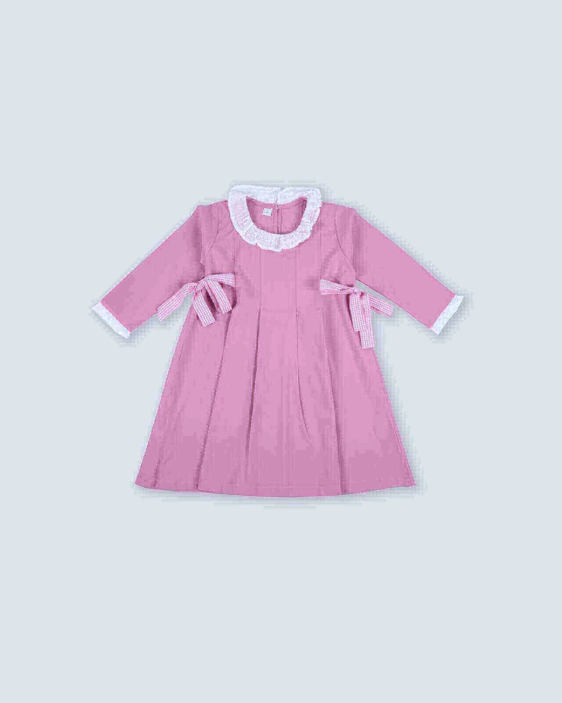 Picture of Pink Elementary School Dress For Girls BTS1  (With Name Embroidery Option)