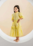 Picture of Multi-Color Summer Puffy Dress For Girls
