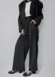 Picture of 7379 Black Blazer And Pant Set For Women