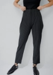 Picture of 7471 Black Stripes Pant For Women