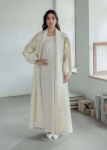 Picture of 7542 Jacquard Bisht With Linen Dress RAM-24