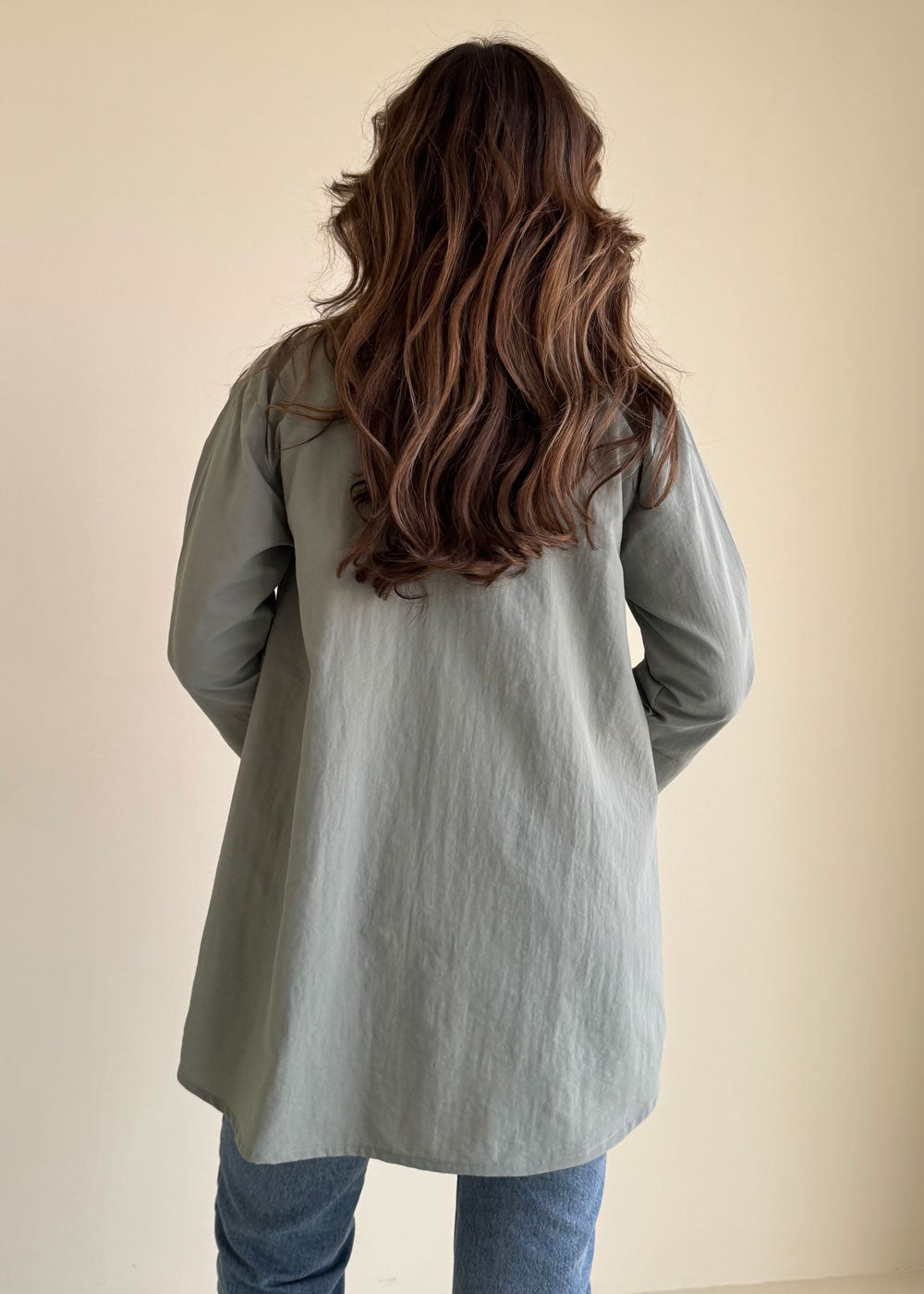 8183 Grey Stripes Shirt For Women