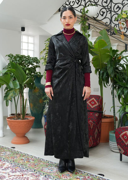 8089 Black Cardigan Daraa For Women