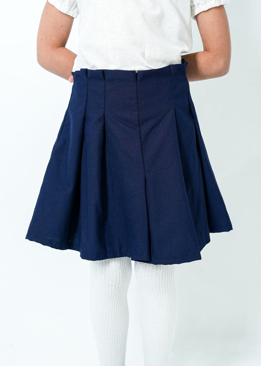 Navy Blue Kinder Garden Classic Skirt For Girls