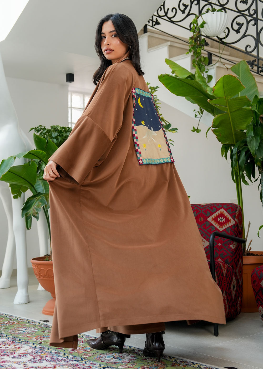 طقم دارا بشت متعدد الألوان رقم 8087 للنساء