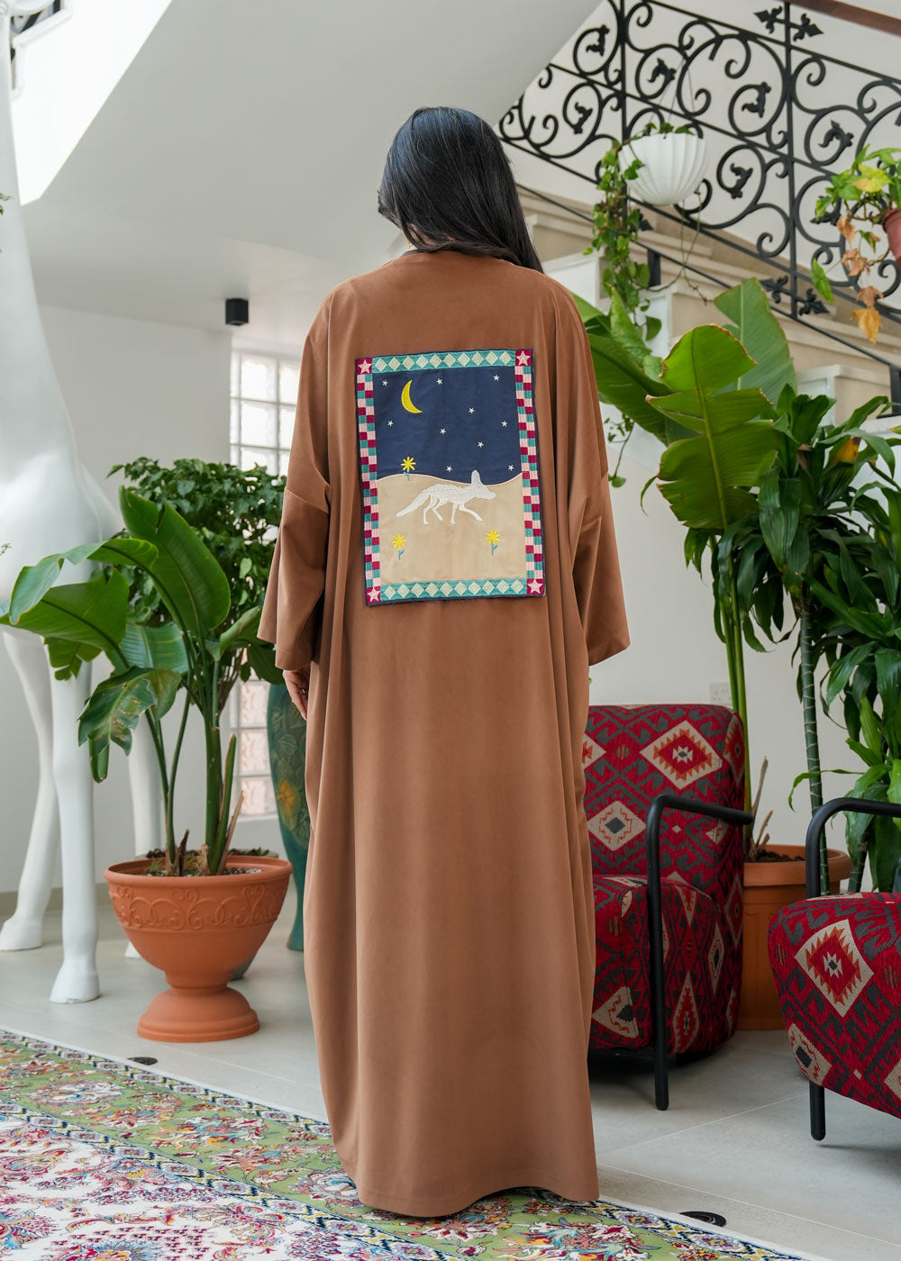 طقم دارا بشت متعدد الألوان رقم 8087 للنساء