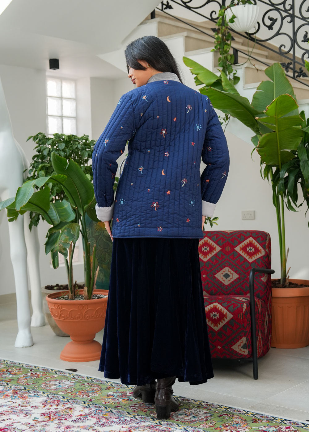 8060 Blue Ramadan Set For Women