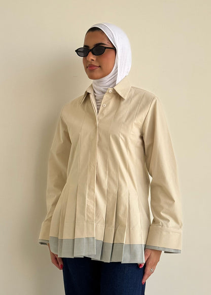 8179 Light Beige Shirt For Women