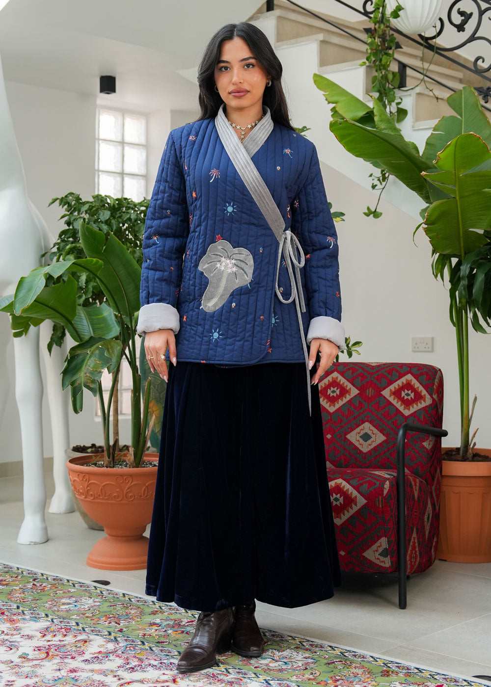 8060 Blue Ramadan Set For Women