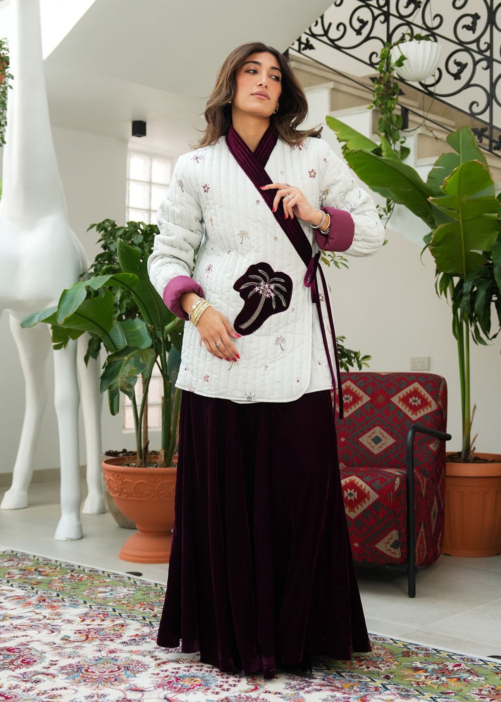 8060 Off White Ramadan Set For Women