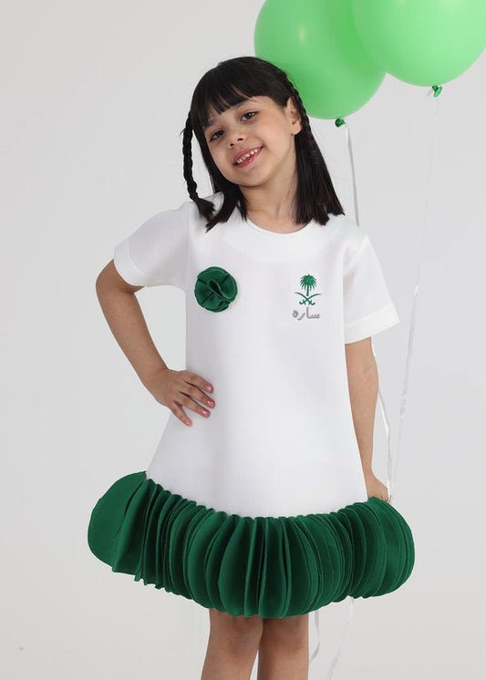 National Day Dress (With Name Embroidery Option)