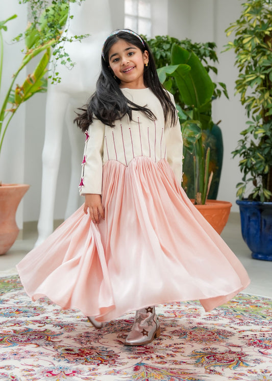 8039 Pink Star Daraa For Girls