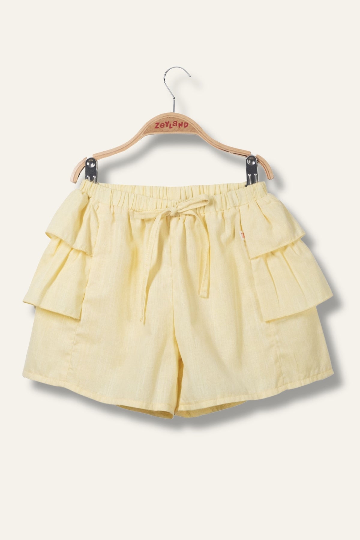 7875 Yellow Shorts For Girls