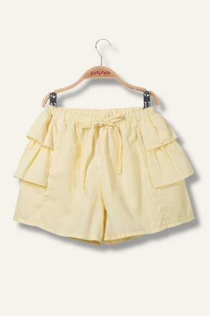 7875 Yellow Shorts For Girls