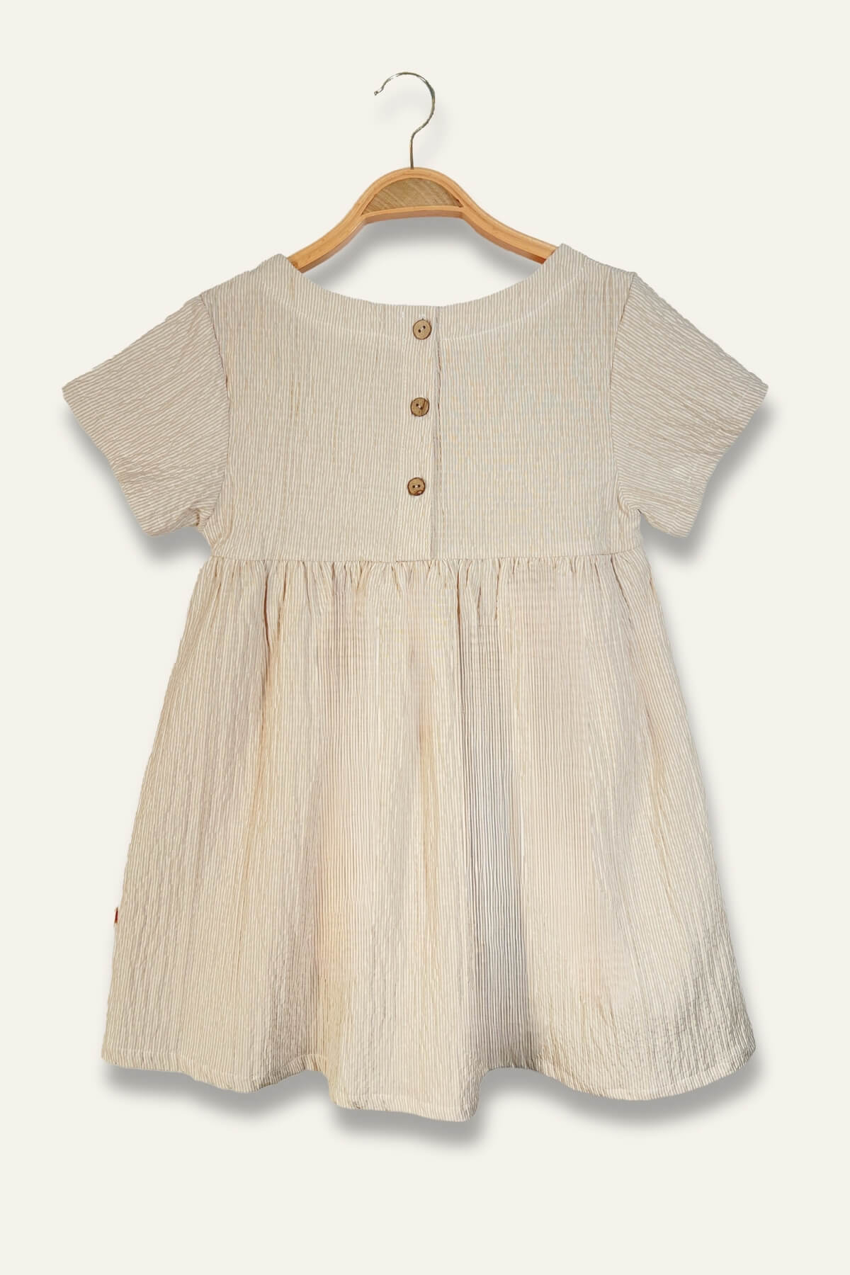 7876 Beige Dress For Girls