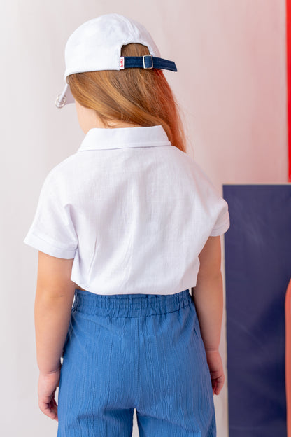 7877 White Top For Girls