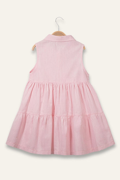 7884 Pink Dress For Girls