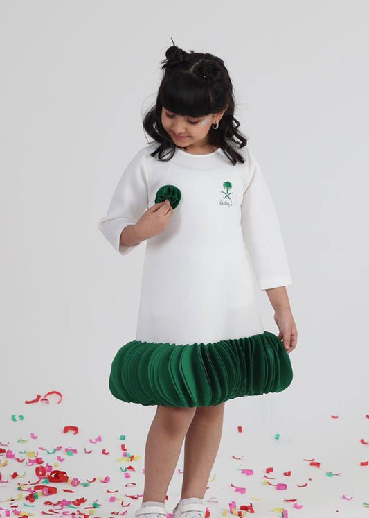 National Day Dress Long Sleeve (With Name Embroidery Option)