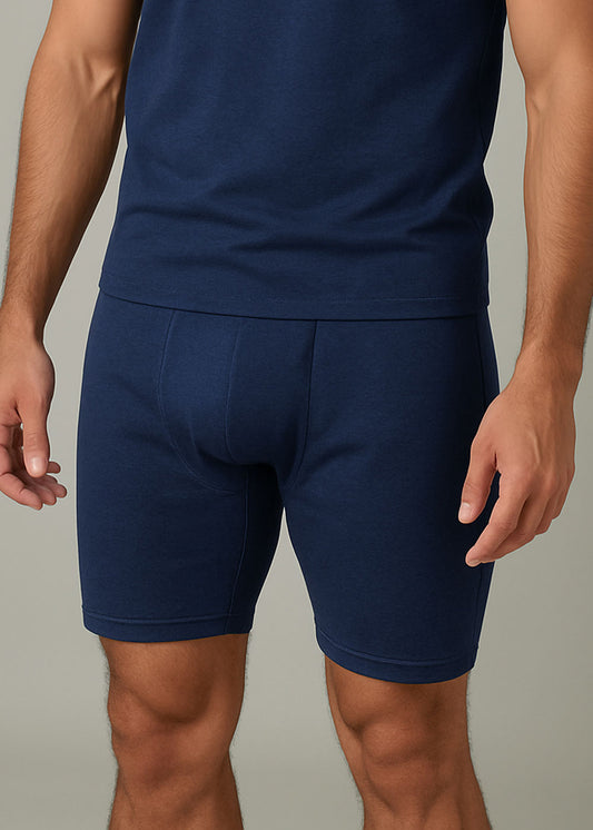 6 Pcs Navy Blue Short Richman For Men