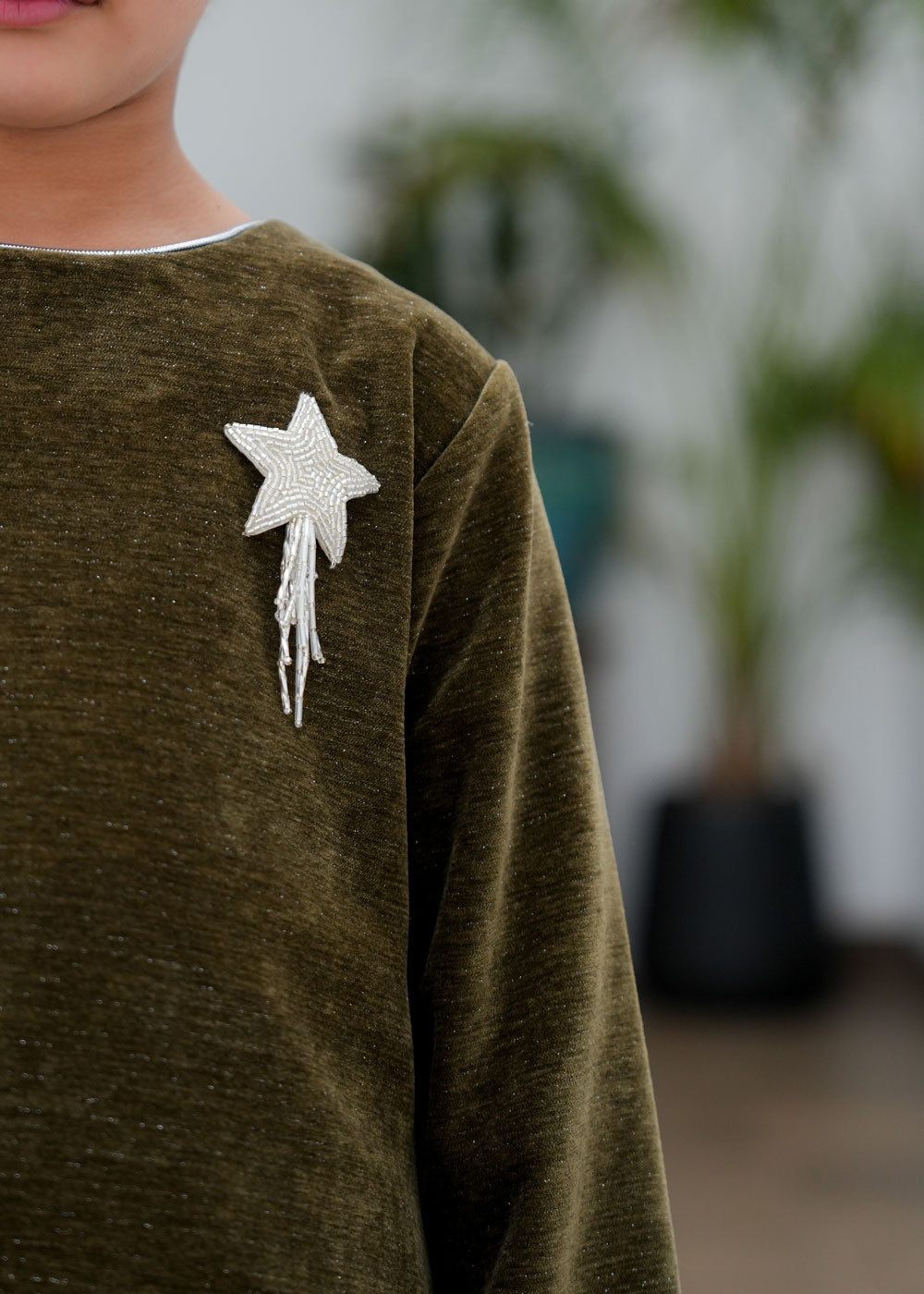 8036 Dark Green Daraa For Girls