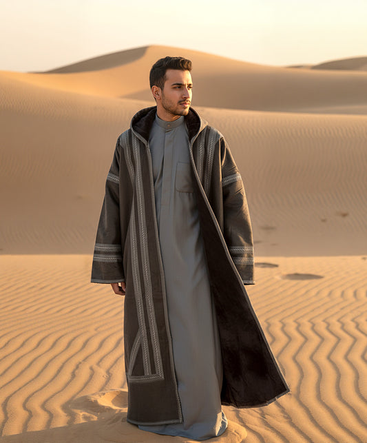 Brown Winter Fur Al Jazeera For Men
