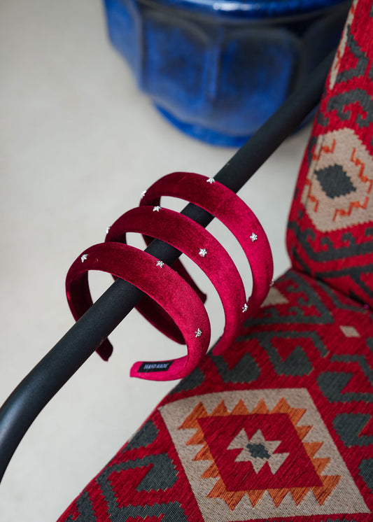 8088 Maroon Red Headband M2