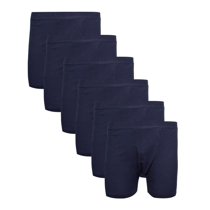 6 Pcs Navy Blue Short Richman For Men