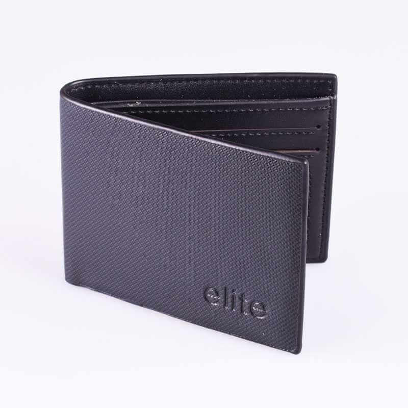 Black Wallet Elite With Smooth Texture