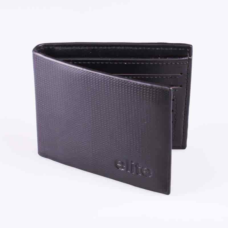 Black Wallet Elite With Sleek Texture