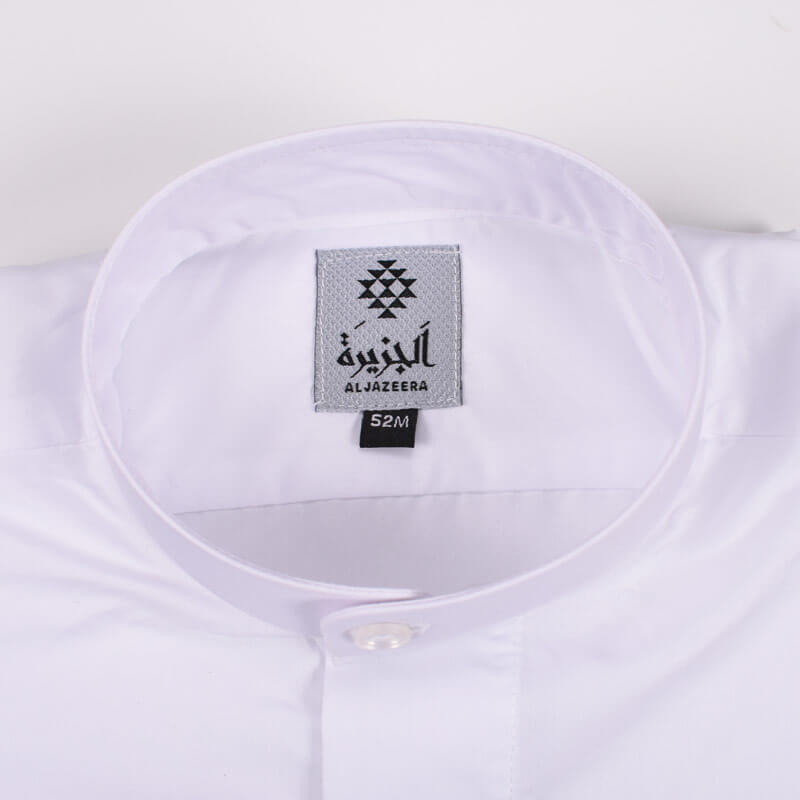 White Summer Dishdasha Al Jazeera For Men (With Name Embroidery)