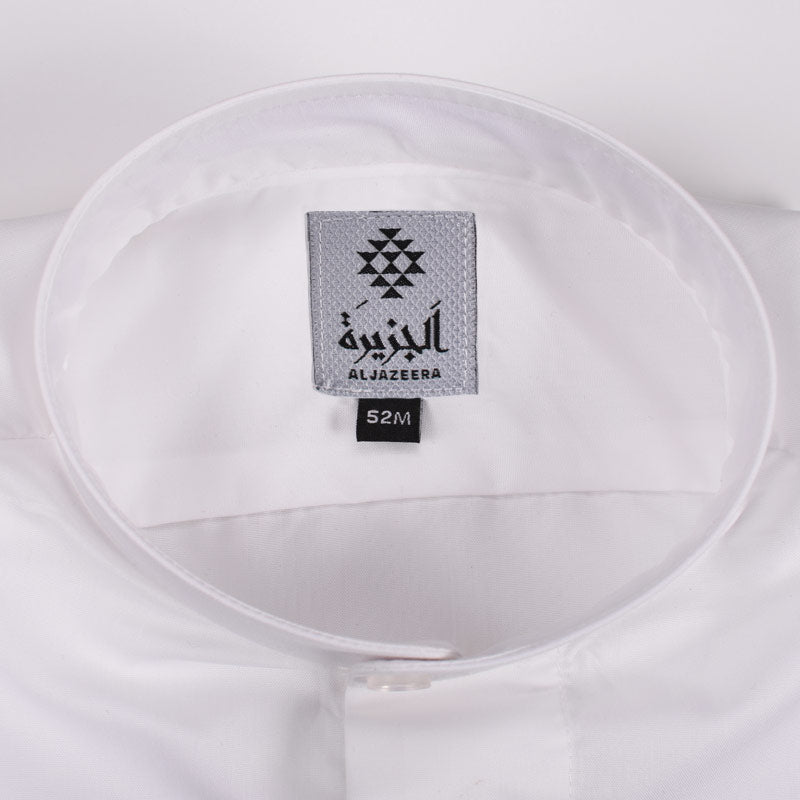 Off White Summer Dishdasha Al Jazeera For Men (With Name Embroidery)