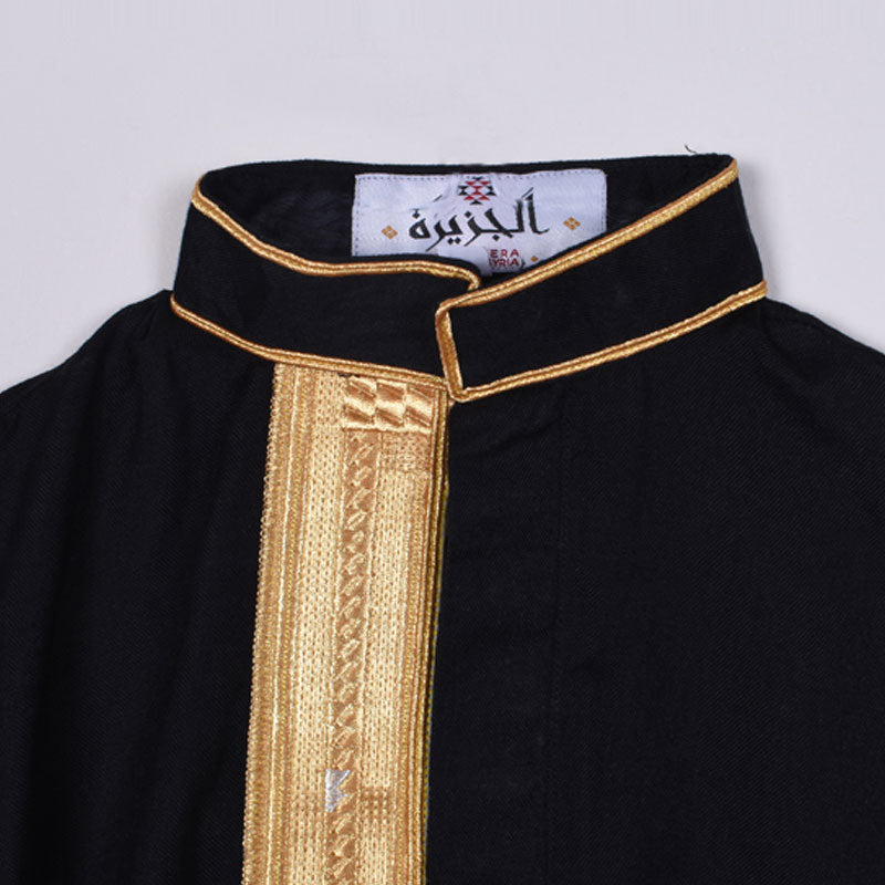 Black Dagla Al Jazeera For Boys (With Name Embroidery)