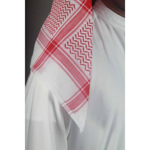 Red Shemagh Malaki For Boys (With Name Embroidery)