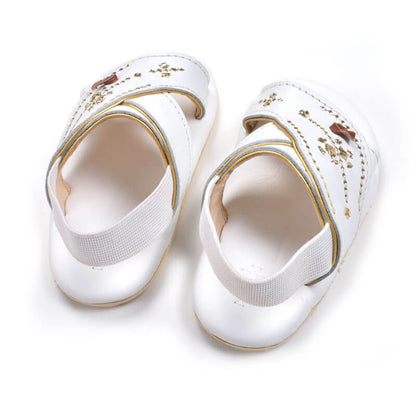 White Najdiya Al Jazeera With Rubber For Newborn (1-7-months)