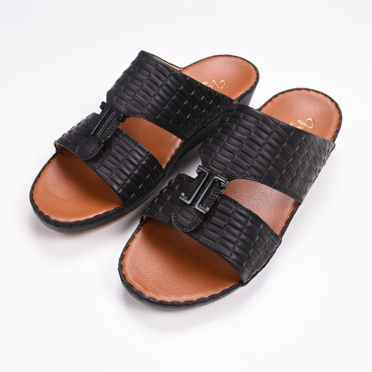 Black Slippers Valencia For Men