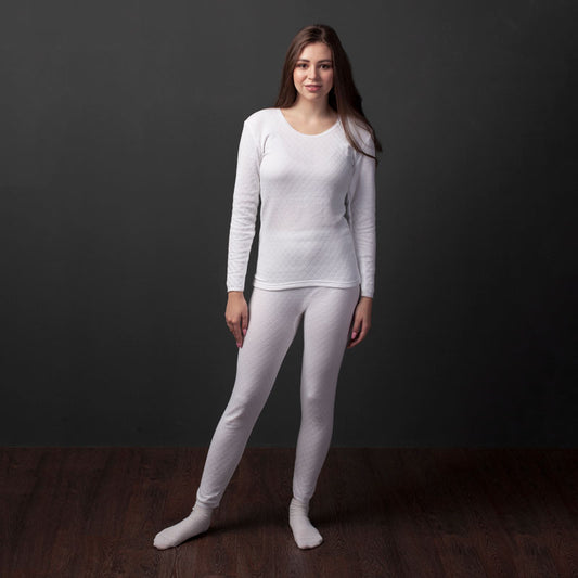 Al Jazeera White Thermal Set for Women
