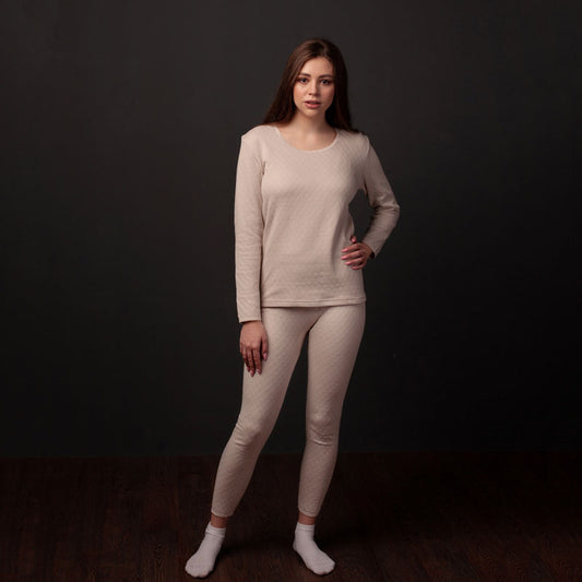 Al Jazeera Beige Thermal Set for Women
