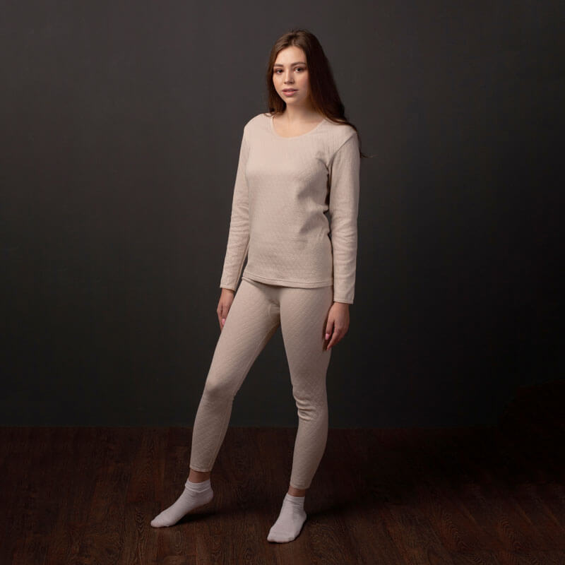 Al Jazeera Beige Thermal Set for Women
