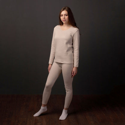 Al Jazeera Beige Thermal Set for Women