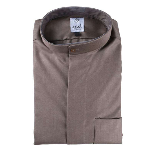 Brown Winter Dishdasha Al Jazeera For Men (With Name Embroidery)