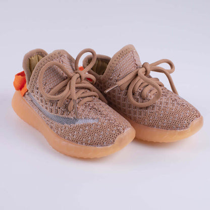 Beige Shoes With Transparent Cut For Boys