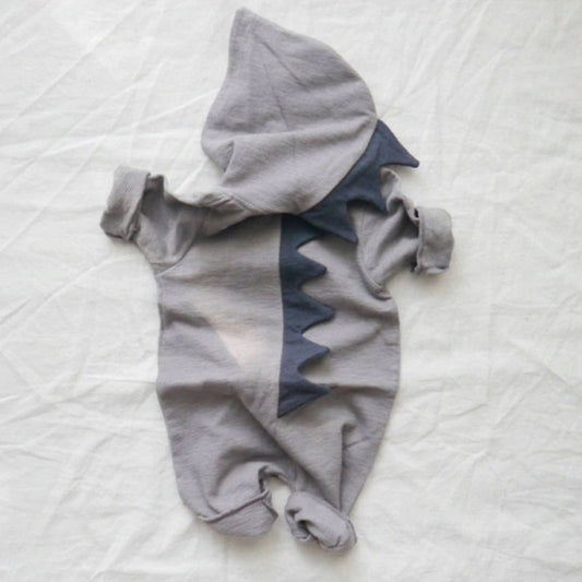 Grey Dinosaur Suit For Babies