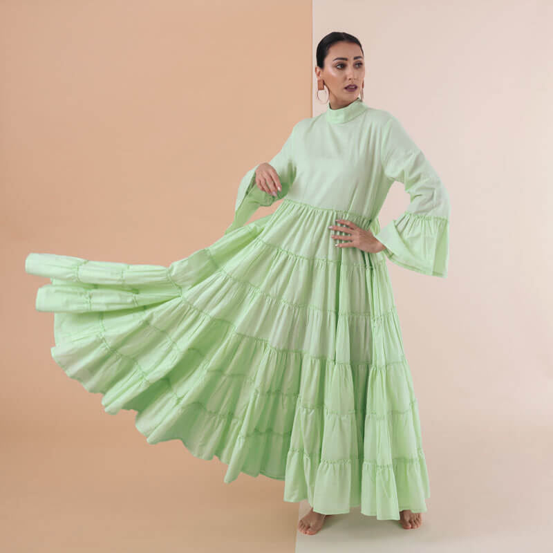 Mint Green Pastel Summer Dress For Women