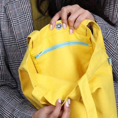 Cotton Shoulder Bag - Multi Colors (With Name Printing)