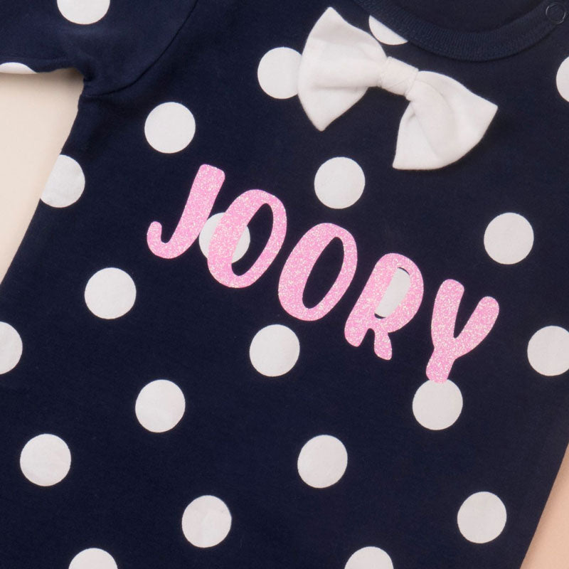 Navy Polka Dot Gentlemen Suit For Baby (With Name Printing Option)