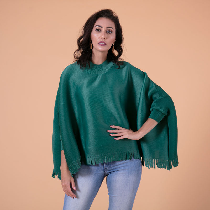 Stylish Premium Green Summer Cape for Women