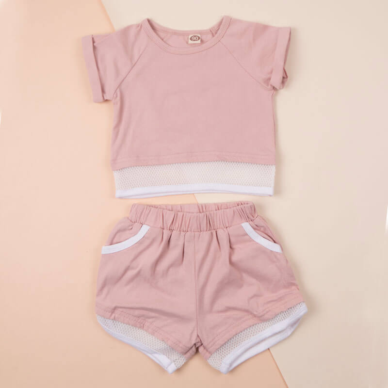 Pink Tracksuit Set For Girls (With Name Printing Option)