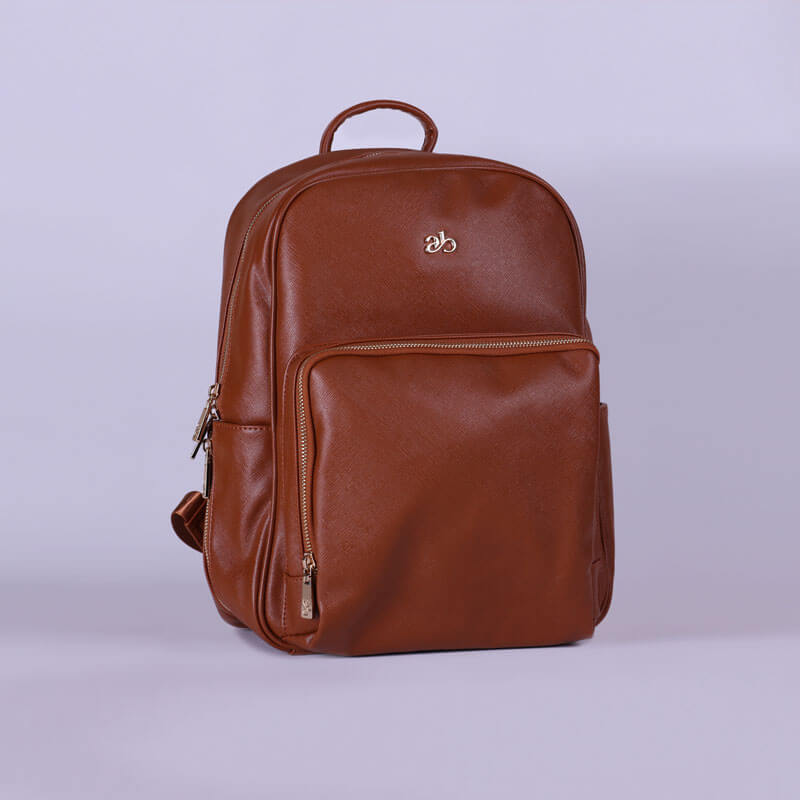 Leather Maternity Backpack With Changing Pad Travel - Multicolor (With Name Printing)